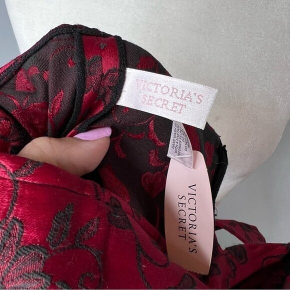 NWT Vintage Y2K Victorias Secret Lace Up Bustier Corset Red Black M - Picture 6 of 6
